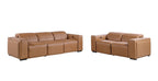 1224 Divanitalia 5-Piece Modular Power Reclining Sofa and Loveseat Set in Top Grain Italian Leather with 4 Power Recliners & Power Headrests - Cognac - SKU 1224-COGNAC-5.4-HT-2PC - view 3