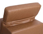 9762 Divanitalia 2-Piece Modular Power Reclining Console with 2 Power Recliners in Top Grain Italian Leather
