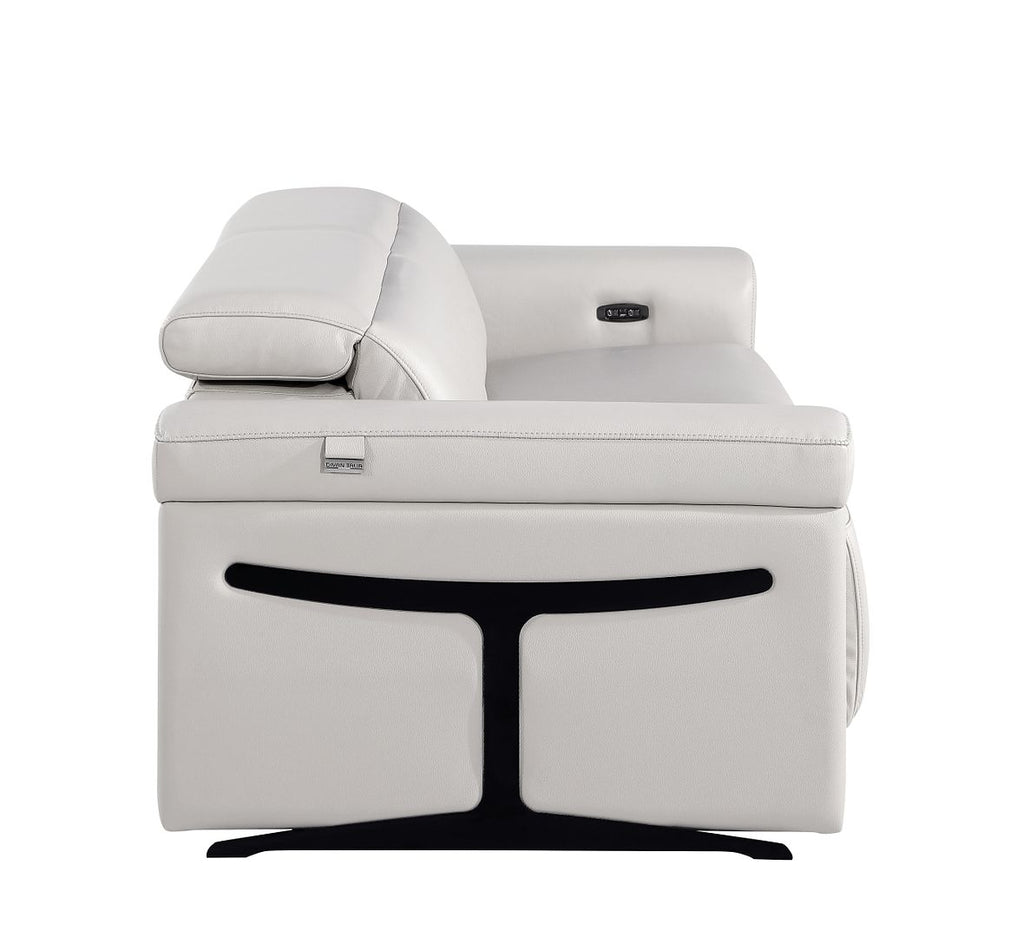 1126 Divanitalia Power Reclining Sofa in Top Grain Italian Leather with 2 Power Recliners & Power Headrests