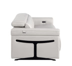 1126 Divanitalia Power Reclining Sofa in Top Grain Italian Leather with 2 Power Recliners & Power Headrests