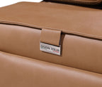 1224 Divanitalia 8-Piece L-Shaped Sectional Sofa in Top Grain Italian Leather with 4 Power Recliners & Power Headrests