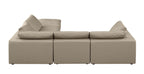 1100 Divanitalia 5-Piece Right Arm Facing 3-Seat Sectional Sofa - Top-grain Italian Leather