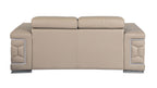 692 Divanitalia Loveseat with Adjustable Headrest in Top-grain Italian Leather - Beige - SKU 692-L-BEIGE - view 4