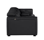 1224 Divanitalia 3-Piece Modular Power Reclining Loveseat in Top Grain Italian Leather with 2 Power Recliners & Power Headrests - Black - SKU 1224-BLACK-3.2-HT - view 6