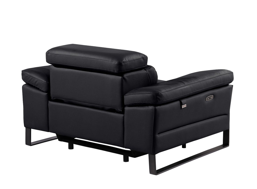 1246 Divanitalia Power Reclining Arm Chairwith Power Headrests - Top Grain Italian Leather