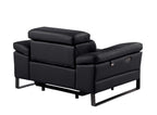 1246 Divanitalia Power Reclining Arm Chairwith Power Headrests - Top Grain Italian Leather
