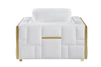 1130 Divanitalia Chair in Top-grain Italian Leather - White - SKU 1130-WHITE-CH - view 4