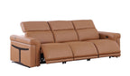1126 Divanitalia 3-Piece Modular Power Reclining Sofa in Top Grain Italian Leather with 3 Power Recliners & Power Headrests