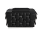1111 Divanitalia 3-Piece Sofa Set with Adjustable Headrest in Top-grain Italian Leather - Black - SKU 1111-BLACK-3PC - view 12
