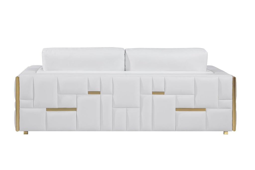 1130 Divanitalia 2-Piece Sofa Set in Top-grain Italian Leather - White - SKU 1130-WHITE-2PC - view 10