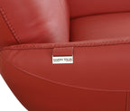 C74 Divanitalia Swivel Chair in Top-grain Italian Leather