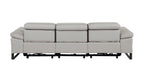 1246 Divanitalia Modular Power Triple Reclining Sofa with Power Reclining Headrests - Top Grain Italian Leather - Light Grey - SKU 1246-LT-GREY-3.3-HT - view 7