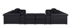 1116 Divanitalia 12-Piece U-Shaped Sectional Sofa in Top Grain Italian Leather with 4 Power Recliners & Power Headrests