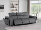 1224 Divanitalia 3-Piece Modular Power Reclining Sofa in Top Grain Italian Leather with 3 Power Recliners & Power Headrests - Dark Grey - SKU 1224-DK-GREY-3.3-HT - view 2