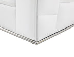 998 Divanitalia Cream Left Arm Facing Sectional Sofa in Top-grain Italian Leather