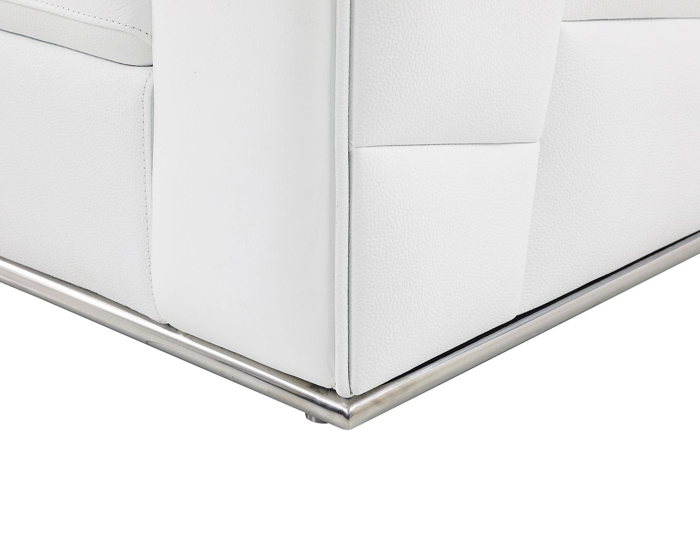 998 Divanitalia Cream Left Arm Facing Sectional Sofa in Top-grain Italian Leather