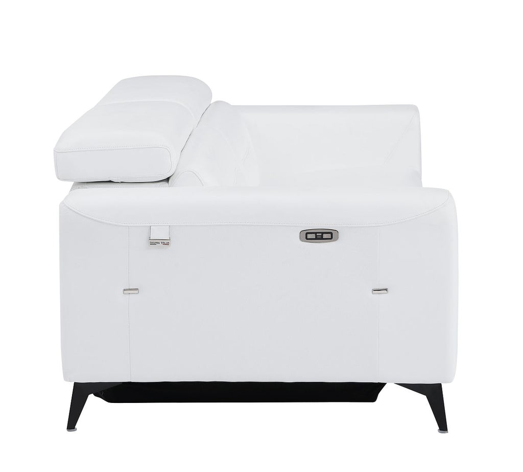989 Divanitalia Power Reclining Sofa with Power Headrest in Top-grain Italian Leather