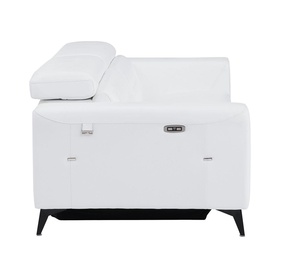 989 Divanitalia Power Reclining Sofa with Power Headrest in Top-grain Italian Leather