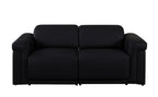 1126 Divanitalia 6-Piece Modular Power Reclining Sofa, Loveseat & Chair Set in Top Grain Italian Leather with 6 Power Recliners & Power Headrests - Black - SKU 1126-BLACK-6.6-HT-3PC - view 8