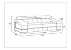 415 Divanitalia 2-Piece Sofa Set with Adjustable Headrest in Top-grain Italian Leather - Light Grey - SKU 415- LIGHT GRAY 2PC (S/L) - GROUP - view 16