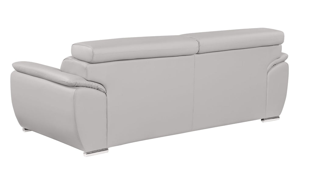4571 Modern Genuine Leather Sofa - Light Grey - SKU 4571-S-LT-GREY - view 4
