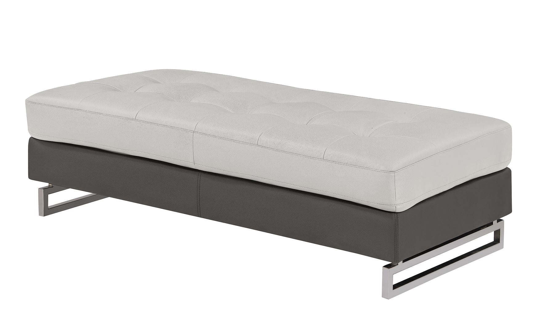 8136 Genuine Leather Ottoman