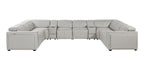 1224 Divanitalia 10-Piece U-Shaped Sectional Sofa in Top Grain Italian Leather with 4 Power Recliners & Power Headrests