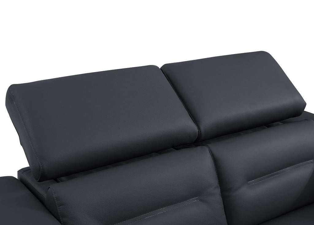 989 Divanitalia Power Reclining Sofa with Power Headrest in Top-grain Italian Leather