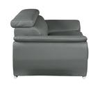 4571 Modern Genuine Leather Loveseat - Dark Grey - SKU 4571-L-GREY - view 5