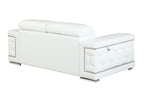 692 Divanitalia 2-Piece Sofa Set with Adjustable Headrest in Top-grain Italian Leather - White - SKU 692- WHITE 2PC (S/L) - GROUP - view 9