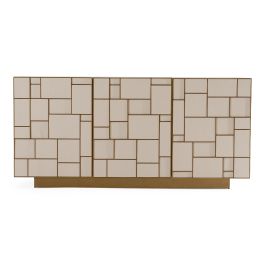 Auer - Mid-Century Modern Cream Ash + Gold Buffet
