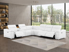 2679 7-Piece L-Shaped Power Reclining Sectional Sofa in Genuine Leather - 3 Recliners