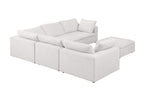 1100 Divanitalia 6-Piece L-Shaped Sectional Sofa - Top-grain Italian Leather