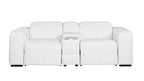 1224 Divanitalia 5-Piece Modular Power Reclining Sofa and Loveseat Set in Top Grain Italian Leather with 4 Power Recliners & Power Headrests - White - SKU 1224-WHITE-5.4-HT-2PC - view 8