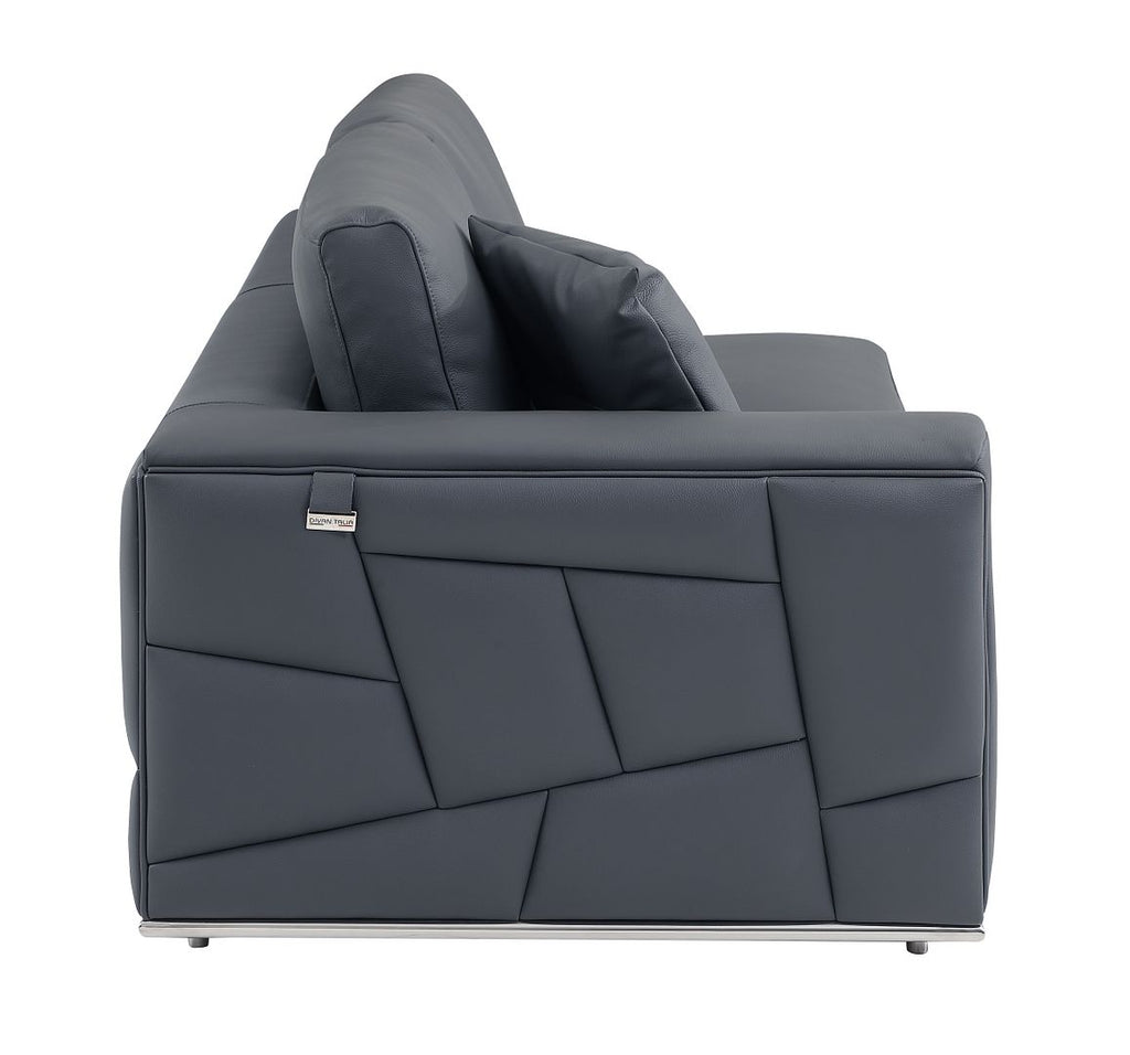 998 Divanitalia Cream Right Arm Facing Sectional Sofa in Top-grain Italian Leather