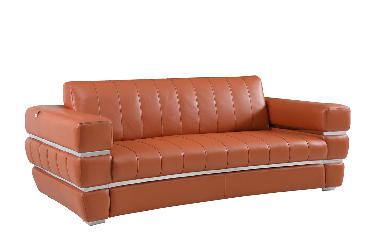 904 Divanitalia Sofa in Top-grain Italian Leather - Camel - SKU 904-S-CAMEL - view 2