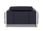 903 Divanitalia Chair with Adjustable Headrest in Top-grain Italian Leather - Black - SKU 903-CH-BLACK - view 4