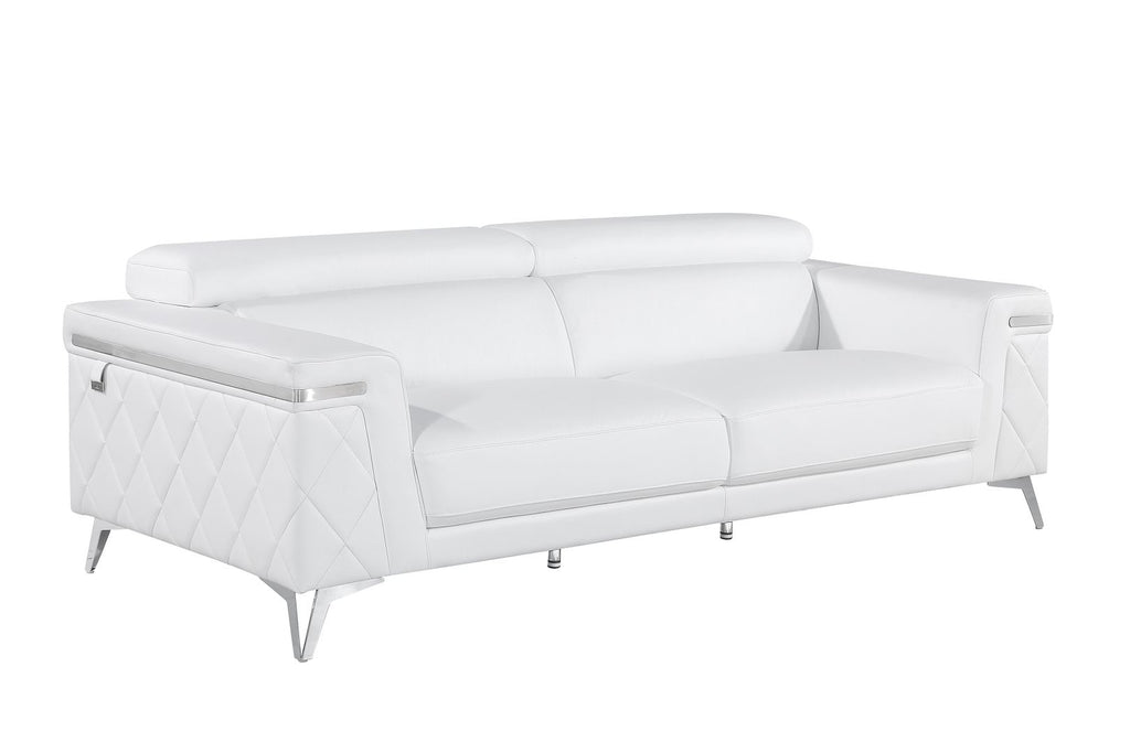 1140 Divanitalia Sofa with Adjustable Headrest in Top-grain Italian Leather