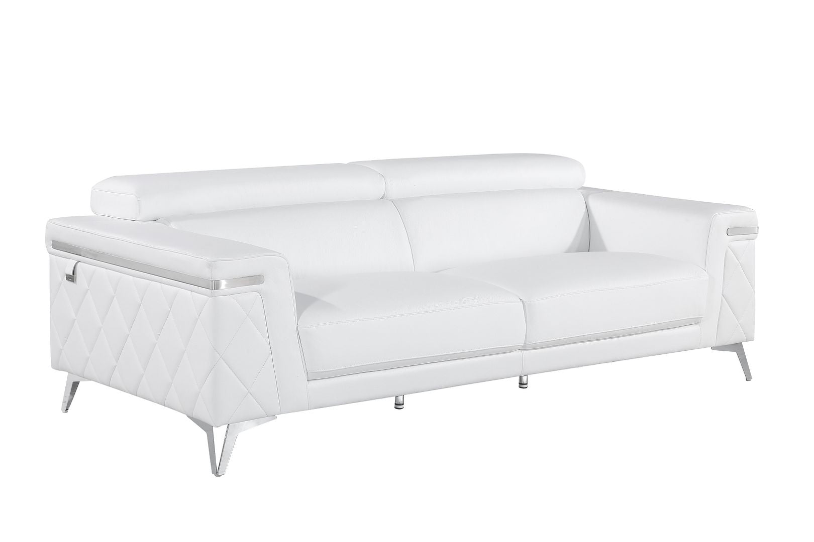 1140 Divanitalia Sofa with Adjustable Headrest in Top-grain Italian Leather