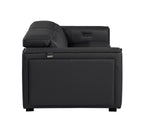 1224 Divanitalia 2-Piece Modular Power Reclining Loveseat in Top Grain Italian Leather with 2 Power Recliners & Power Headrests - Black - SKU 1224-BLACK-2.2-HT - view 8