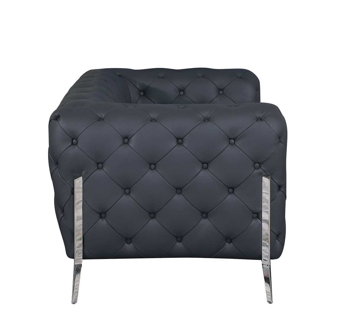 970 Divanitalia Loveseat in Top-grain Italian Leather