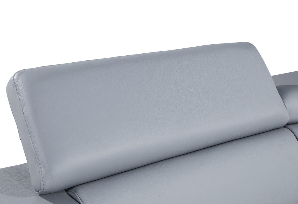 1140 Divanitalia Loveseat with Adjustable Headrest in Top-grain Italian Leather