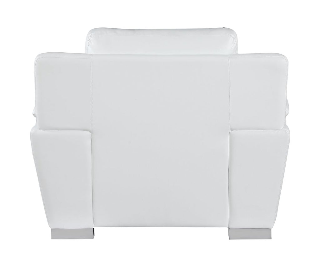 4572 Modern Genuine Leather Chair - White - SKU 4572-CH-WHITE - view 4