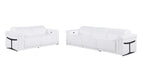 1126 Divanitalia 5-Piece Modular Power Reclining Sofa and Loveseat Set in Top Grain Italian Leather with 4 Power Recliners & Power Headrests - White - SKU 1126-WHITE-5.4-HT-2PC - view 3