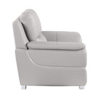 4572 Modern Genuine Leather Chair - Light Grey - SKU 4572-CH-LT-GREY - view 5