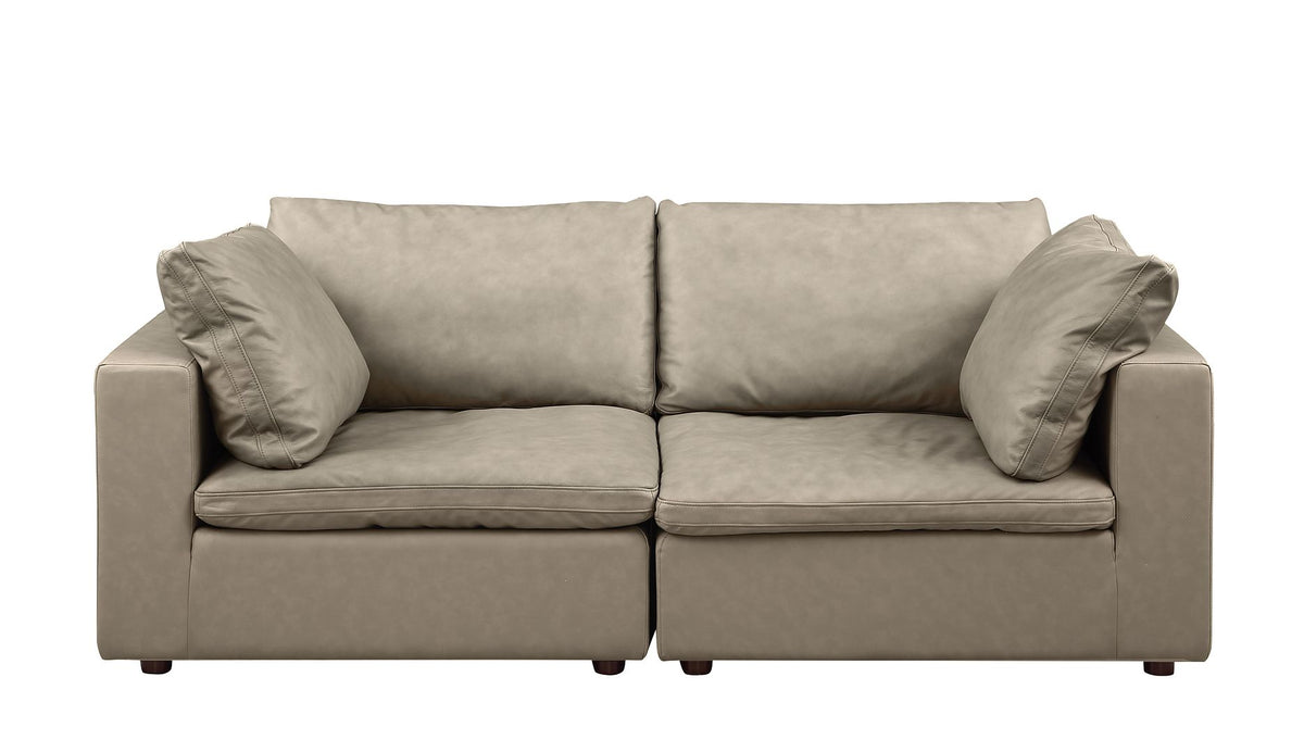 1100 Divanitalia Modular Loveseat - Beige - SKU 1100-BEIGE-L - view 2