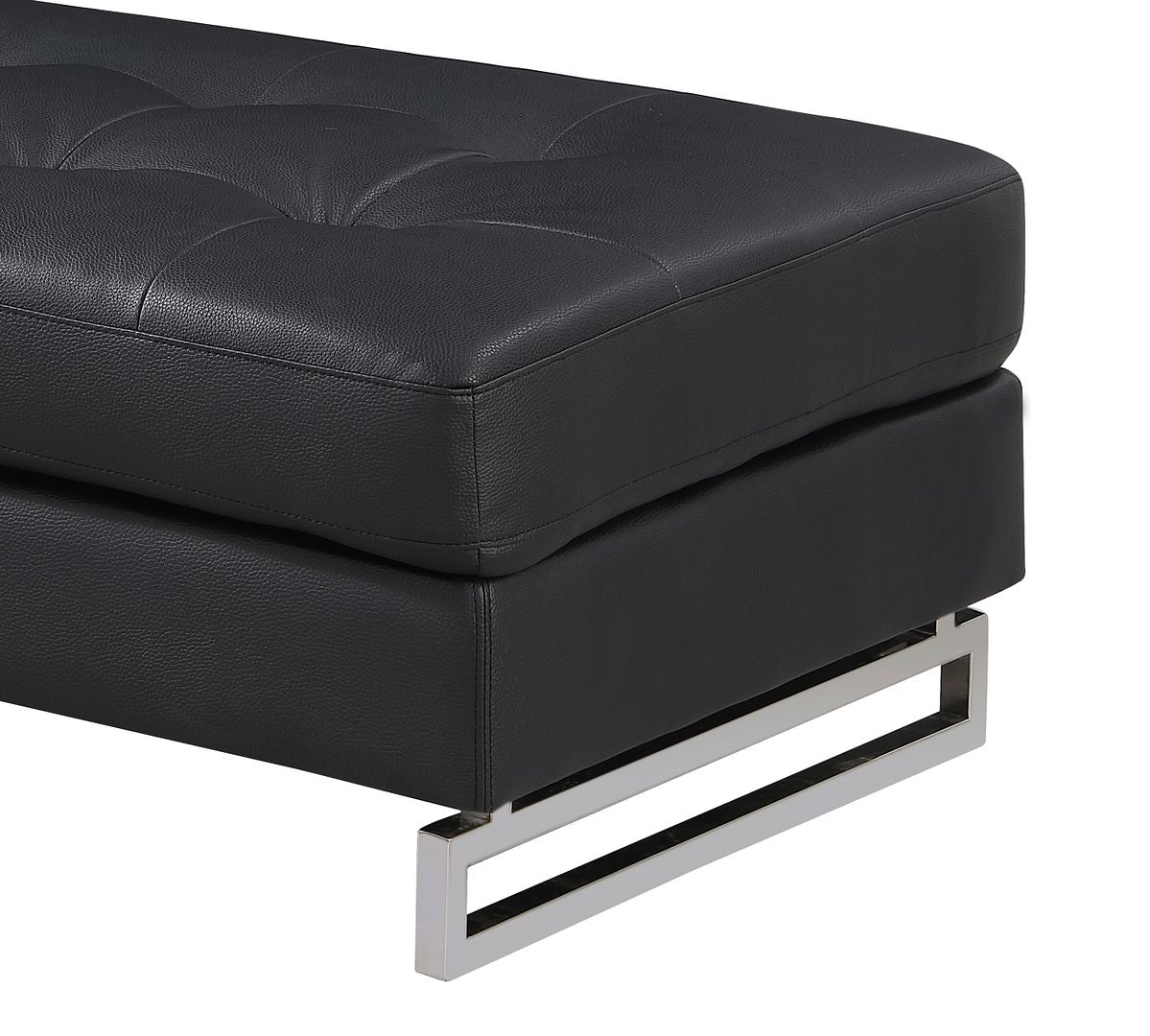 8136 Genuine Leather Ottoman