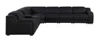 1116 Divanitalia 7-Piece L-Shaped Sectional Sofa in Top Grain Italian Leather with 3 Power Recliners & Power Headrests - Black - SKU 1116-BLACK-7PC-3PWR-SECTIONAL- GROUP - view 5