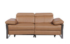 1246 Divanitalia Top Grain Italian Leather Loveseat with Power Headrest - Cognac - SKU 1246-COGNAC-2.2-HT - view 3