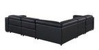 1208 Leather Reclining Set - Sofa & Loveseat with 4 Power Recliners